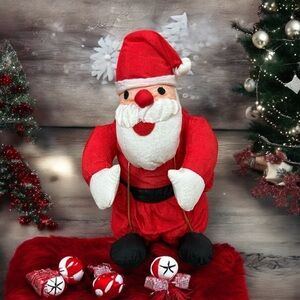 Vintage 1994 Puffalump Parachute Gift Card Holder Santa Christmas